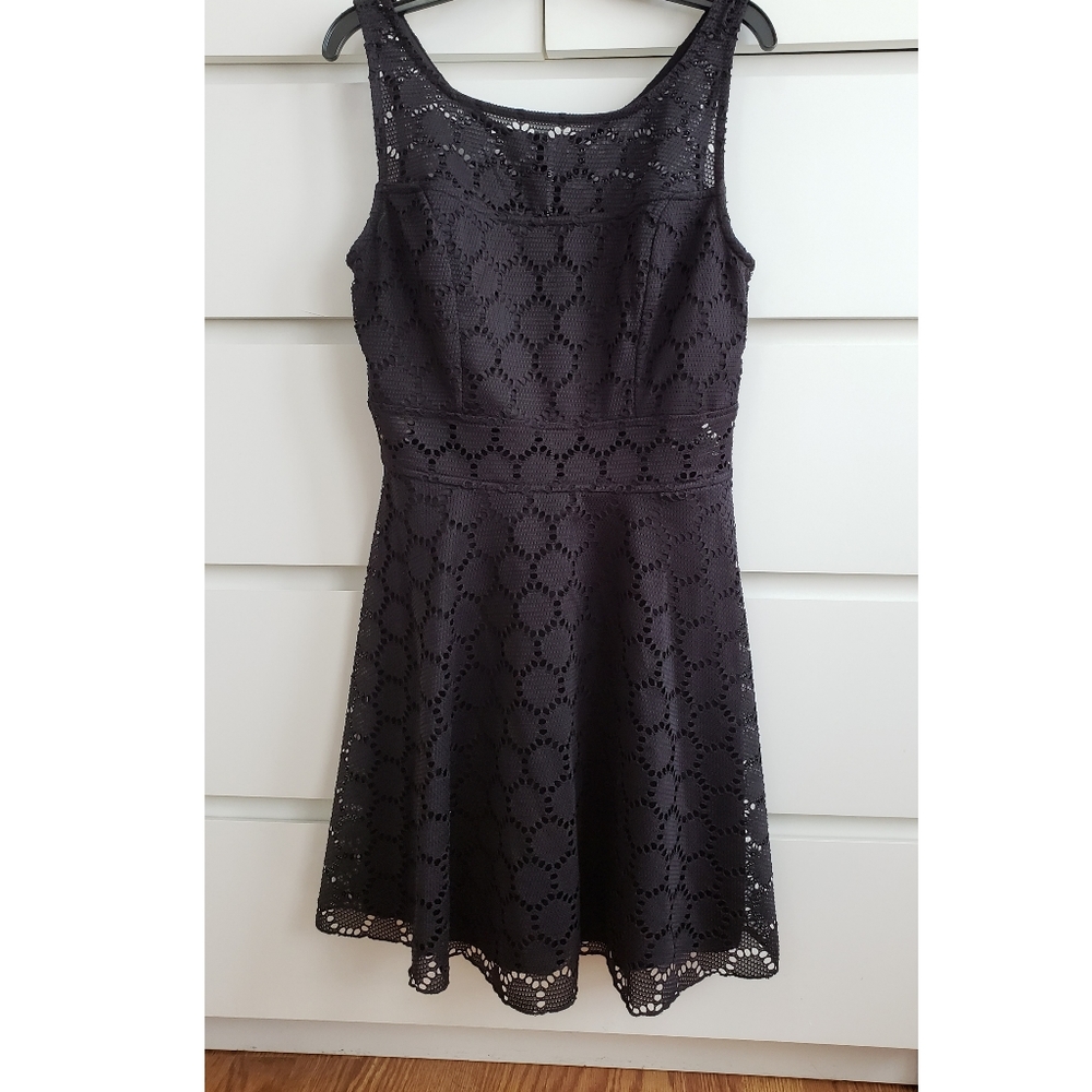 Black peak through dress